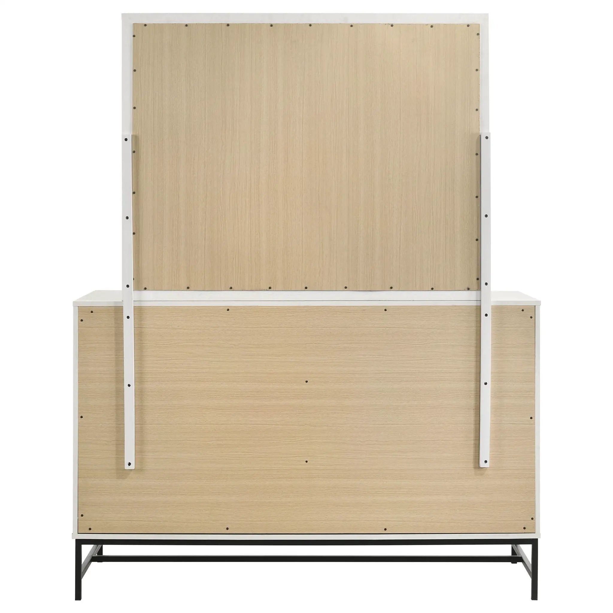 Sonora 6-drawer Dresser with Mirror White by Unique Piece Furniture