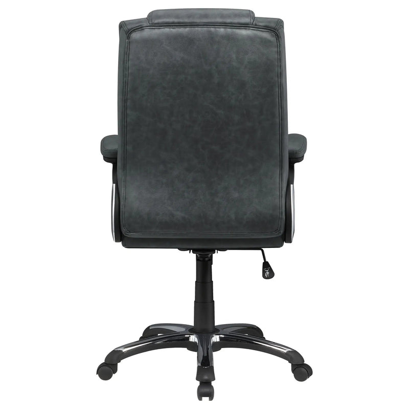 Stanton - Upholstered Adjustable Chair With Padded Arms And Adjustable Height - Gray by HouseOfZazla