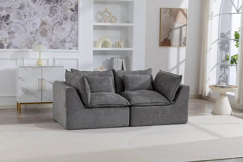 74.8" Width Cloud Couch Oversized Modular Sectional Sofa, photo 10 of 10