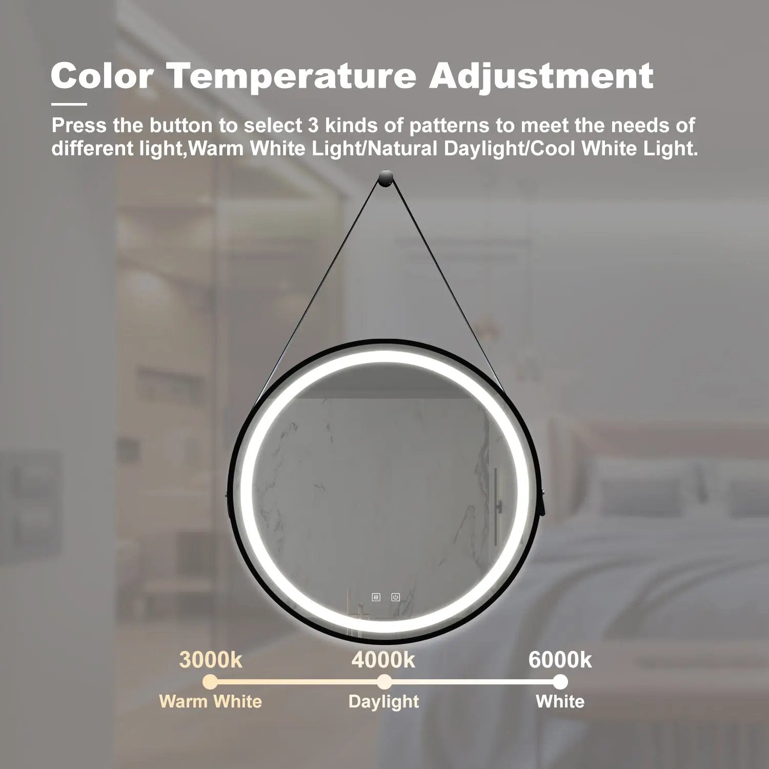 32-Inch Classy LED Bathroom Vanity Mirror by HouseOfZazla