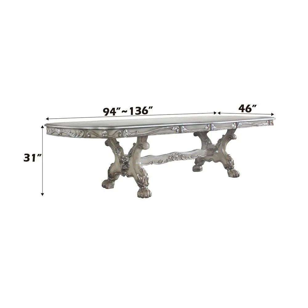 Dresden - Dining Table - Vintage Bone White by Unique Piece Furniture