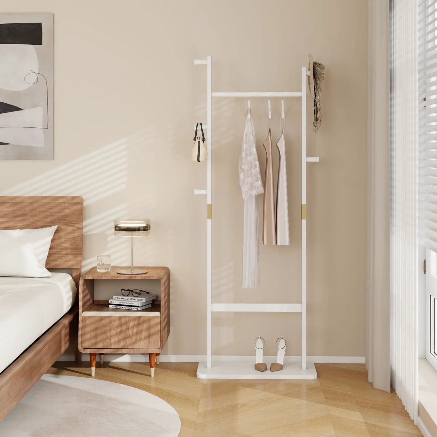 Solid Wood Simple Hat Rack by HouseOfZazla