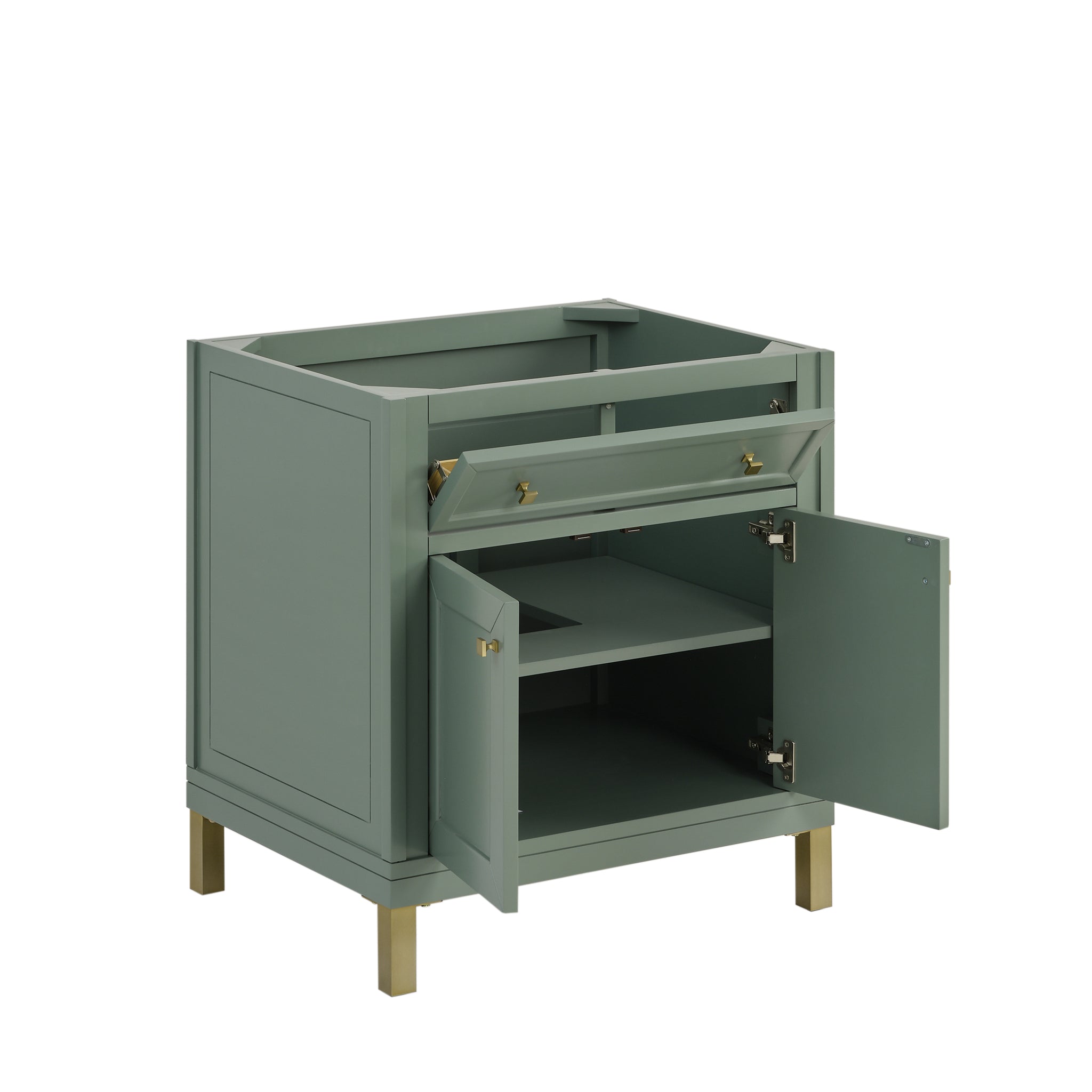 James Martin Chicago 30" Single Bathroom Vanity, Smokey Celadon, view 13