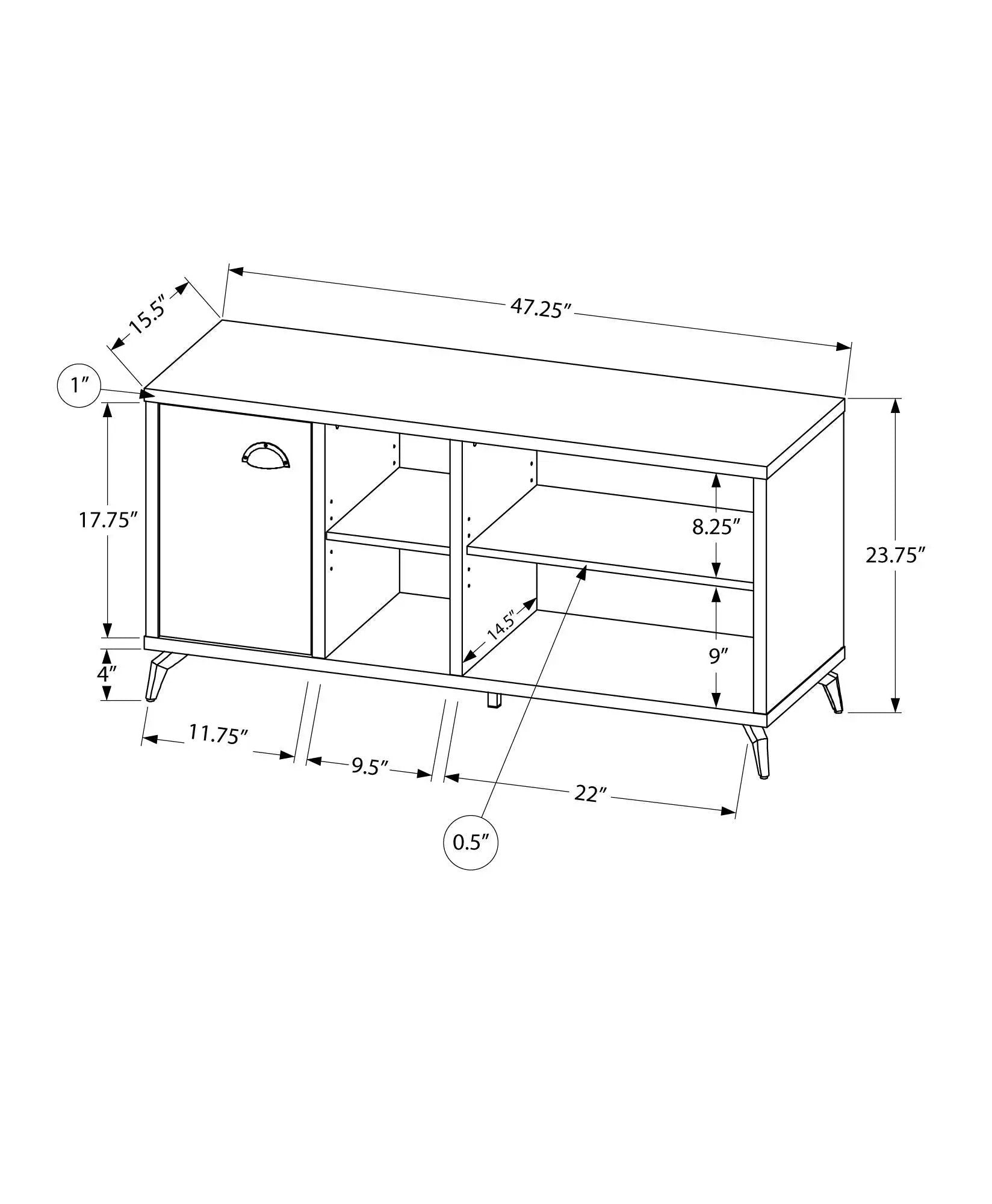 TV Stand, Console, Media Entertainment Center, Storage Cabinet, Contemporary & Modern by Unique Piece Furniture