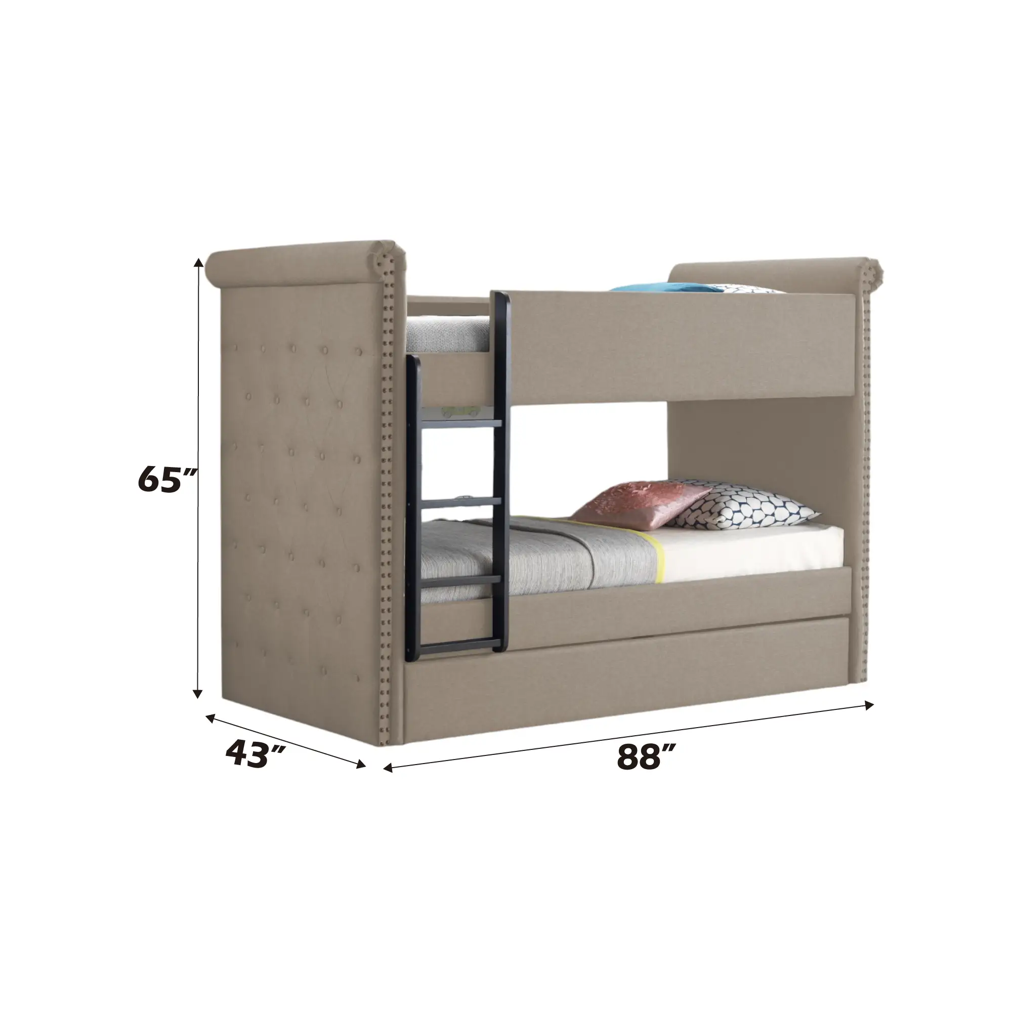Romana II Fabric Bed Frame by HouseOfZazla