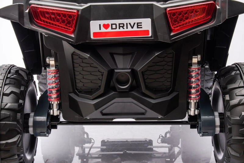 12V7A*1 30W*4 Four-Wheel Drive Seat One Button Start, Forward And Backward, High And Low Speed, Music, Front Light, Power Display, Two Doors Can Open, 2.4G R / C, Seat Belt Four Wheel Absorber by HouseOfZazla