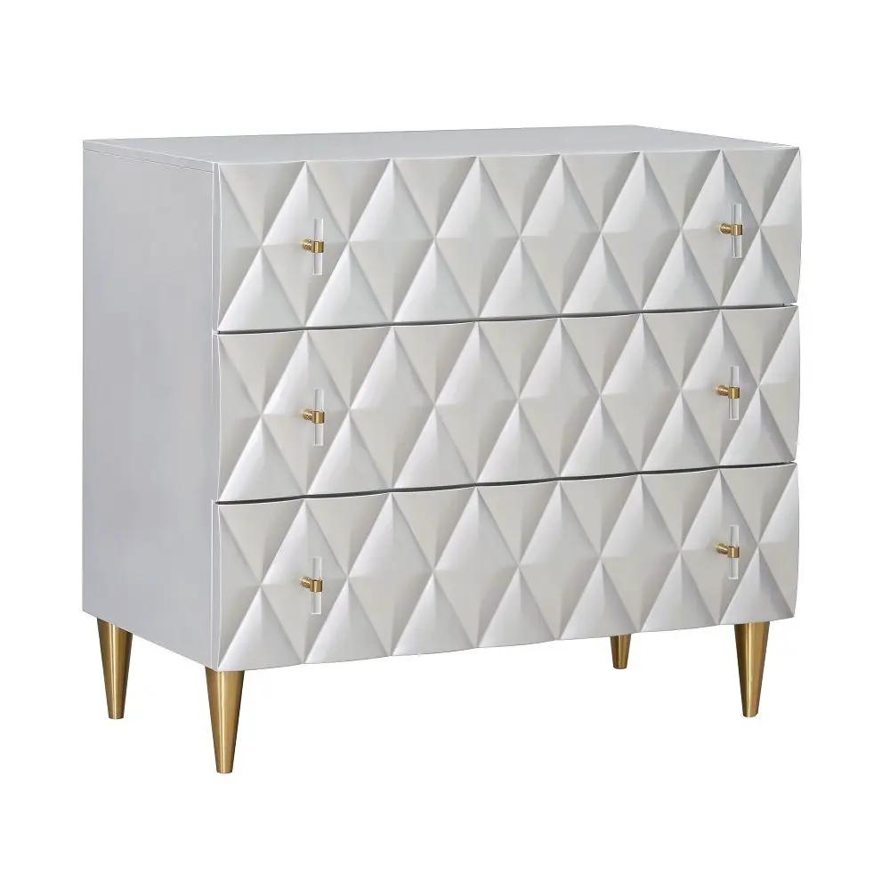 Anson - Console Cabinet - Metallic Silver & Champagne by Unique Piece Furniture