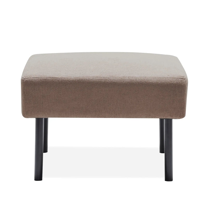 Modern L Shaped 3 Seater Sofa With Ottoman, Upholstered Couch For Small Spaces by Unique Piece Furniture