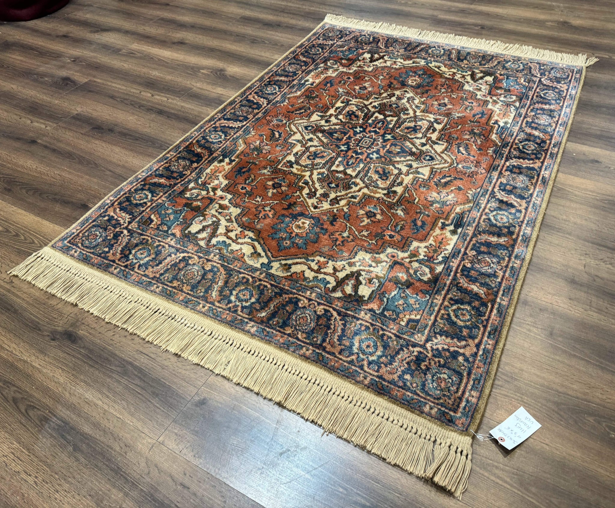 Karastan Rug 4x6, Vintage Karastan #744 Antique Serapi Pattern, Wool Pile, Original 700 Series Karastan Carpet by Jewel Rugs