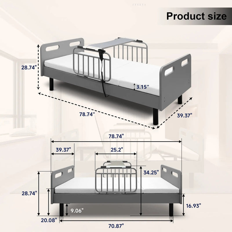 Electric Adjustable Hospital Bed for Home Use by HouseOfZazla