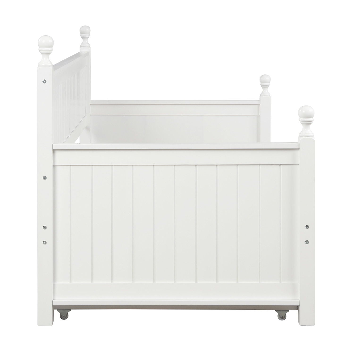 Twin Size Daybed & Twin Size Trundle - White by HouseOfZazla