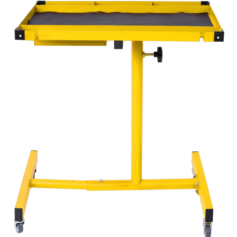 Adjustable Tear Down Work Table With Drawer For Garages, Repair Shops, And Diy, Portable, (4) 2.5" Swivel Casters, 220 Pound Capacity, Rubber Corners, Heavy Duty Steel by HouseOfZazla