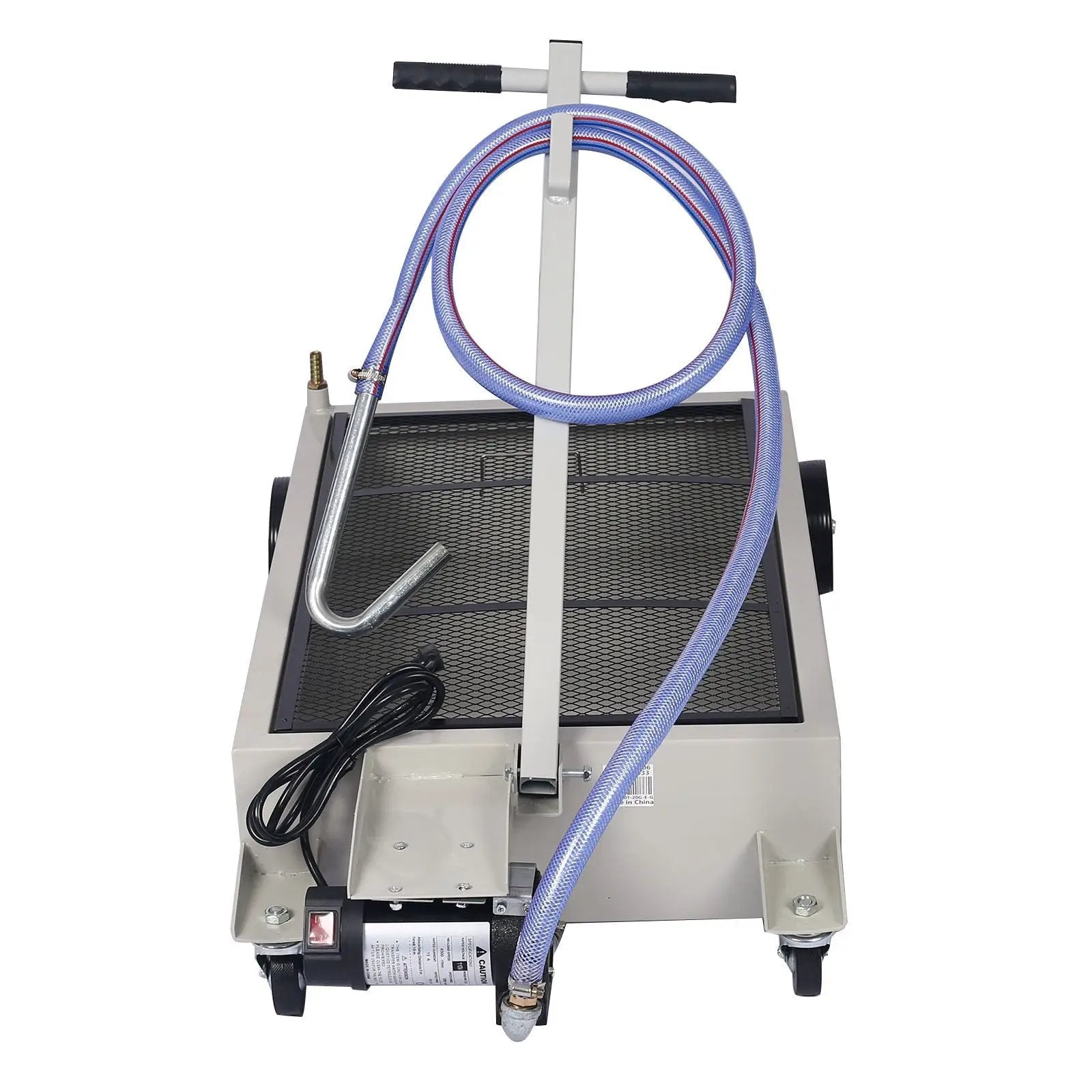 High Impact Polypropylene 20 Gallon Low Profile Oil Drain With Pump Steel - Gray by HouseOfZazla
