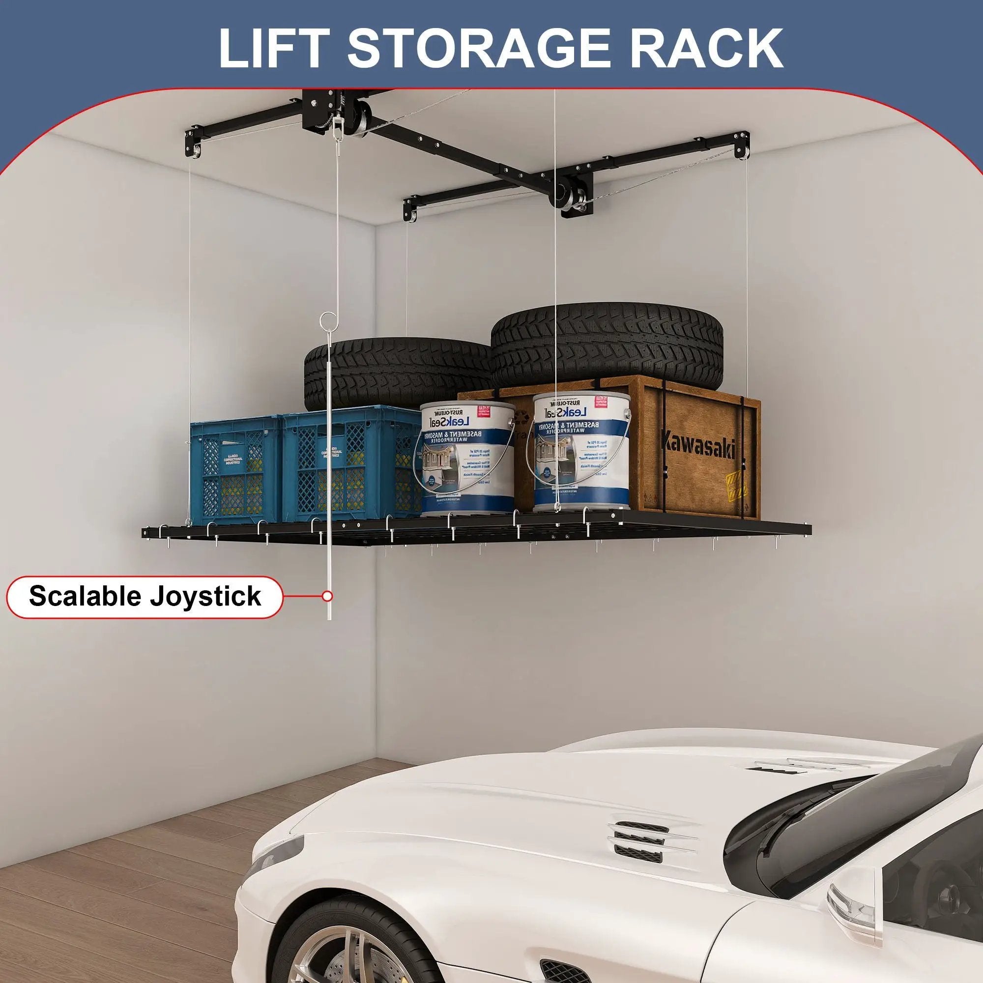 Overhead Garage Storage Rack by HouseOfZazla