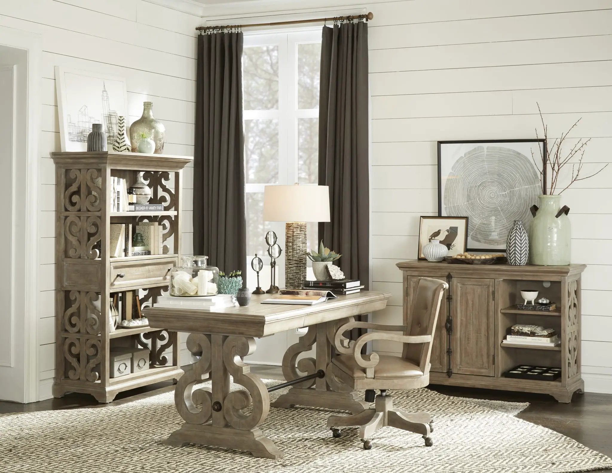 Tinley Park - Writing Desk - Dove Tail Gray by Unique Piece Furniture