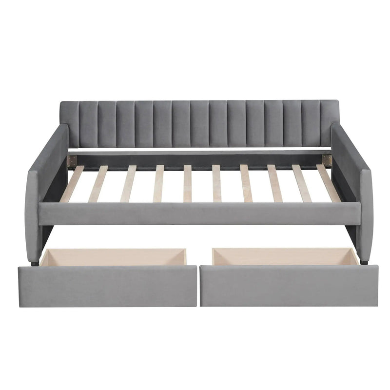Upholstered Daybed With Slat Support by Unique Piece Furniture