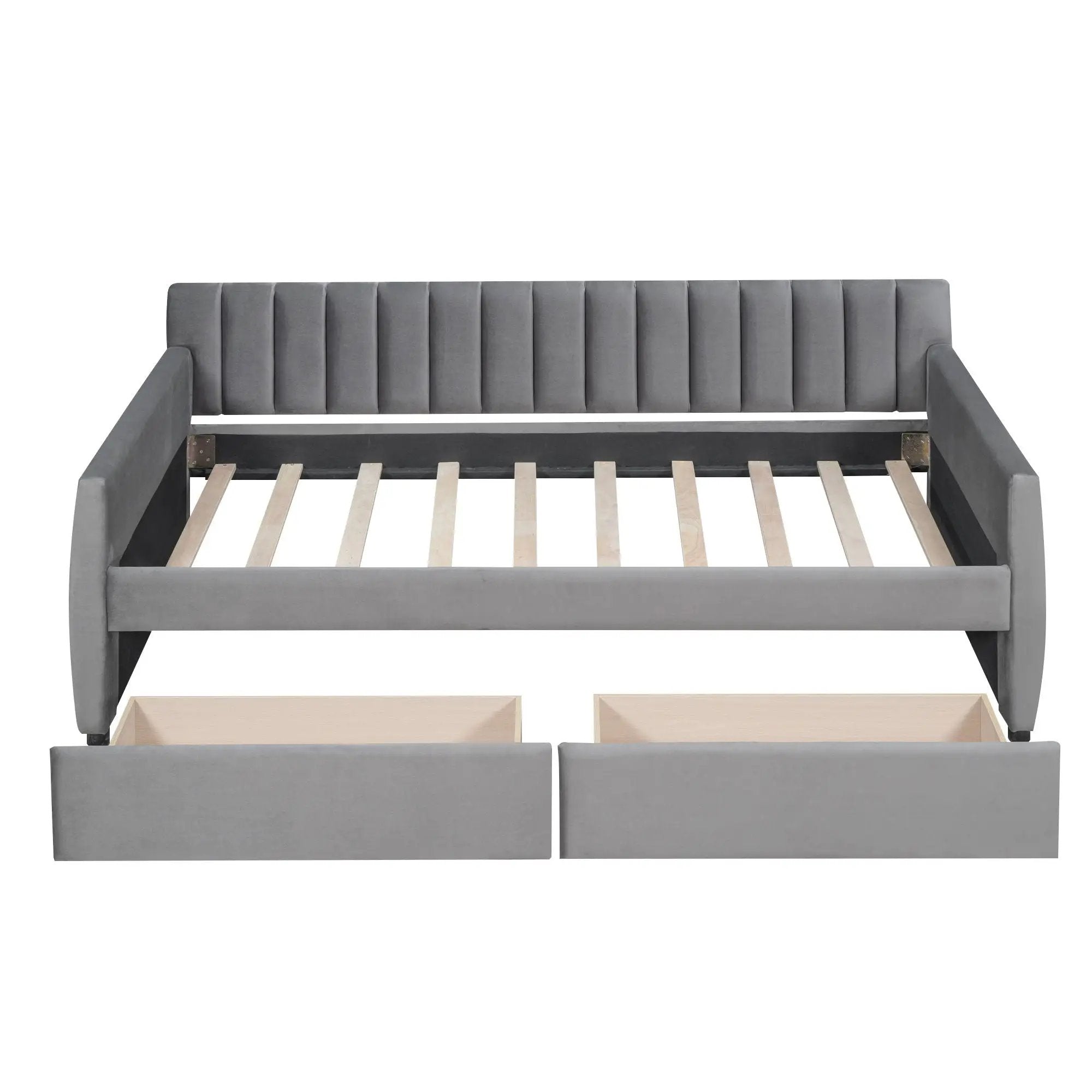 Upholstered Daybed With Slat Support by HouseOfZazla