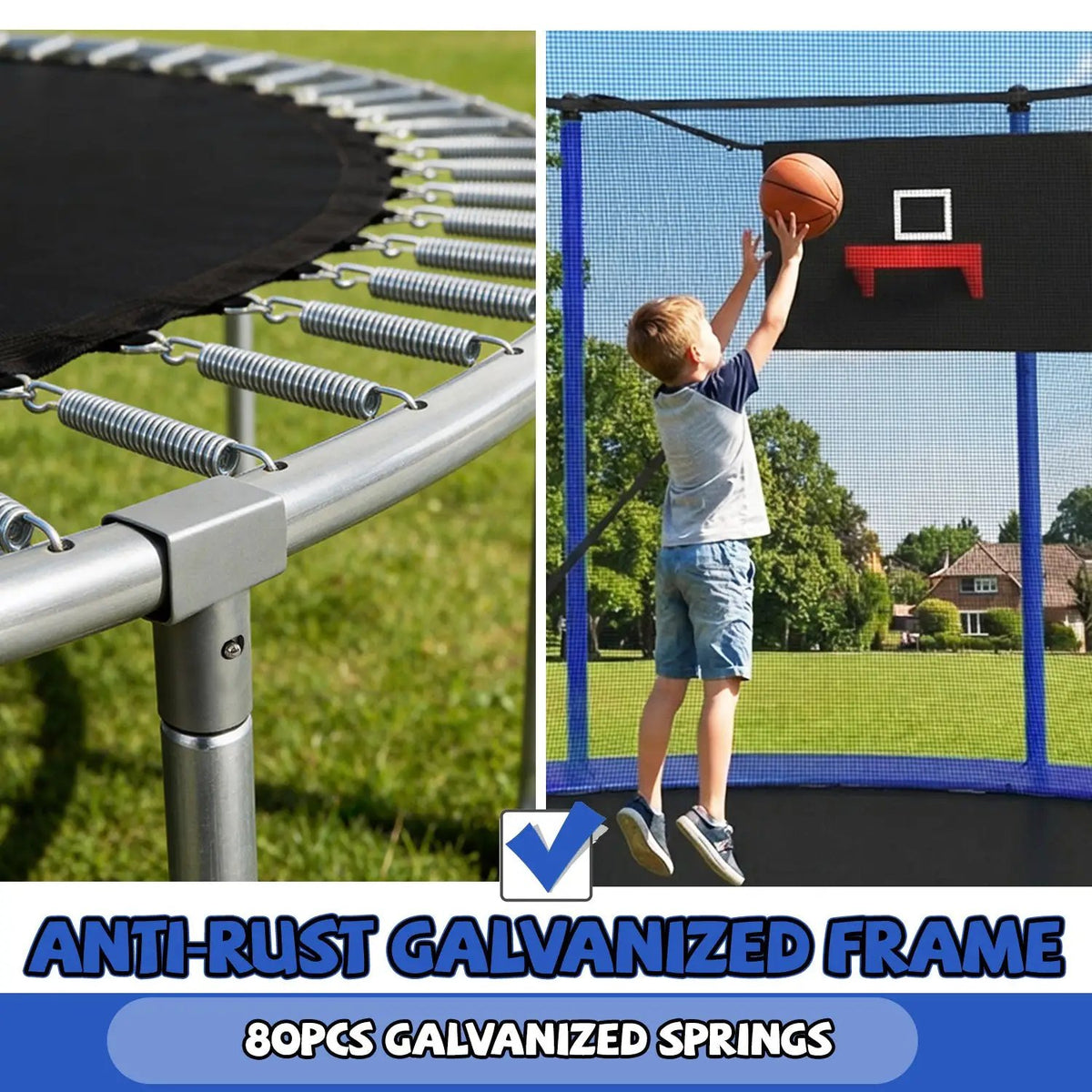 14FT Trampoline with Enclosure Net by HouseOfZazla