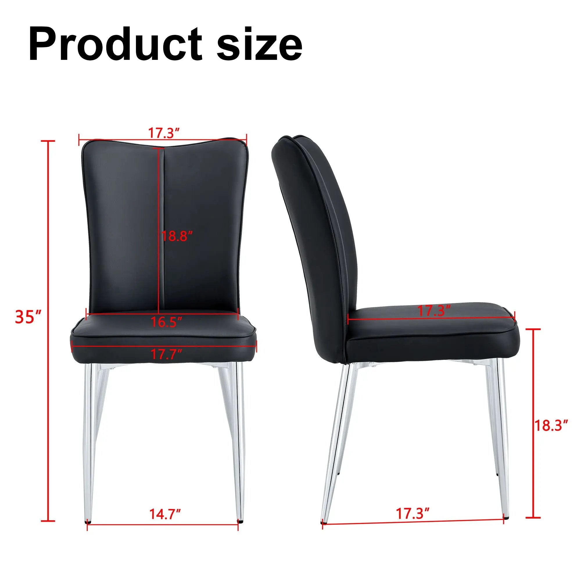 Modern Minimalist Dining Chairs With Metal Legs by Unique Piece Furniture