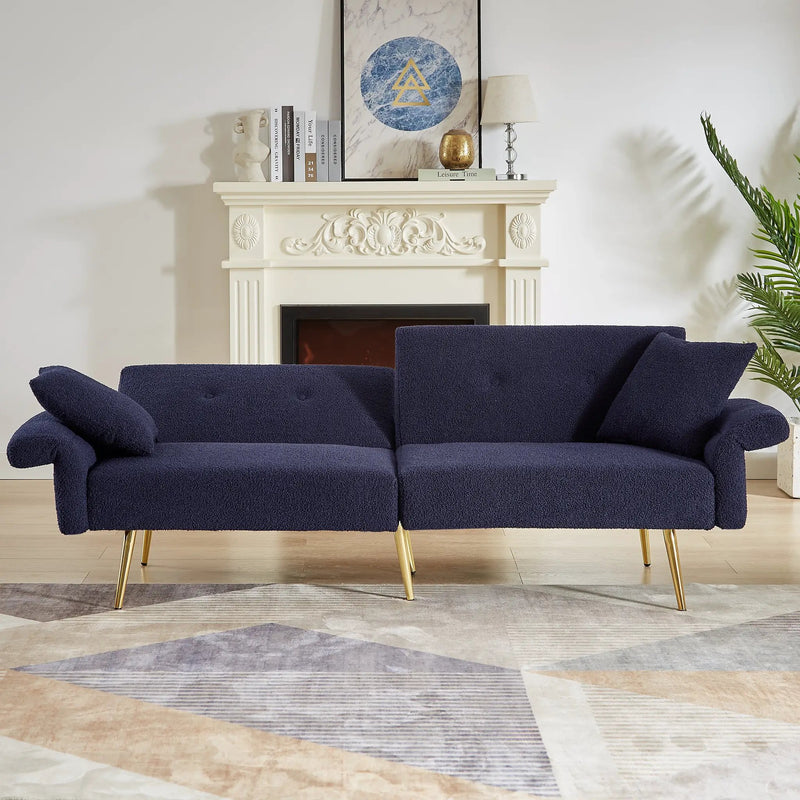 Modern Teddy Upholstered Accent Loveseat Sofa by HouseOfZazla