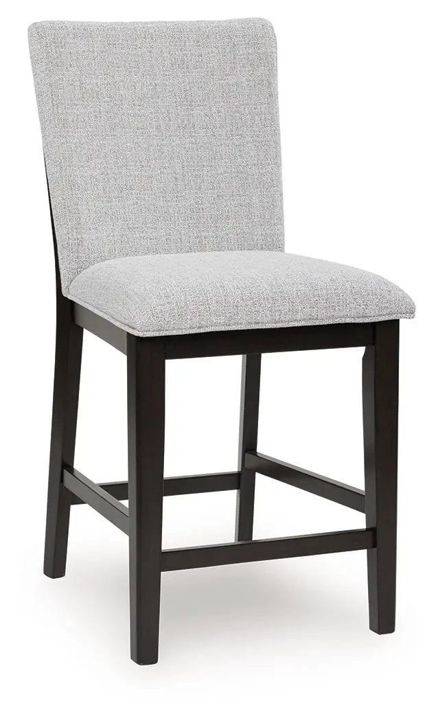 Neymorton - Upholstered Barstool (Set of 2) - Dark Grayish Brown by Unique Piece Furniture
