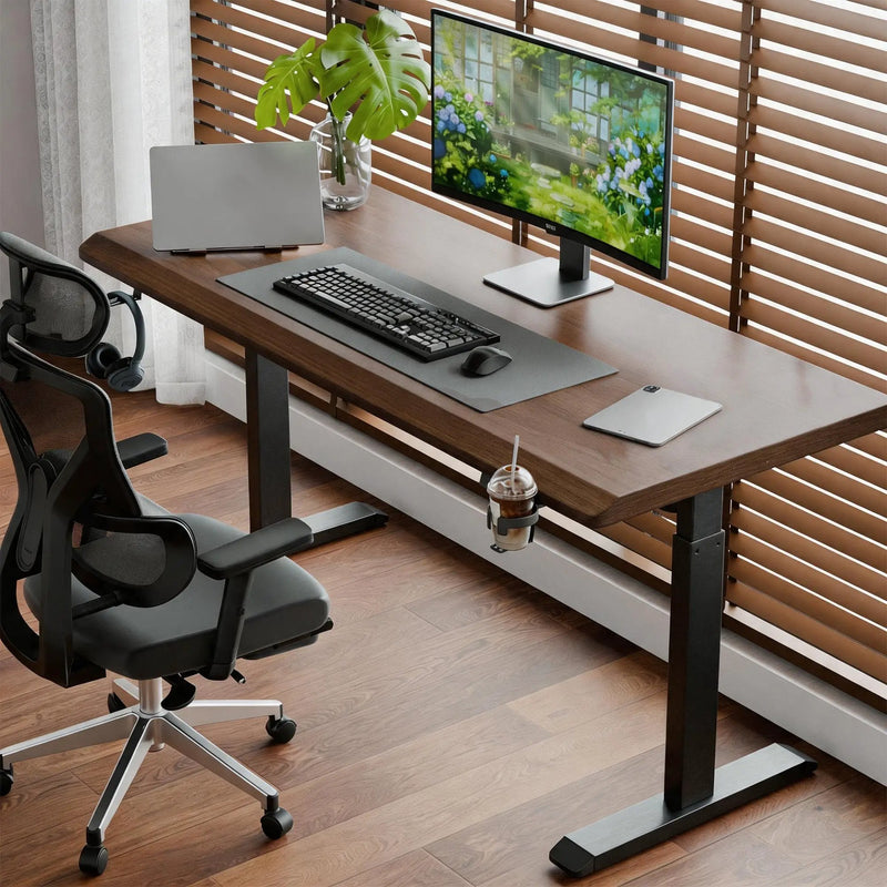 Solid Rubberwood Electric Standing Desk by HouseOfZazla