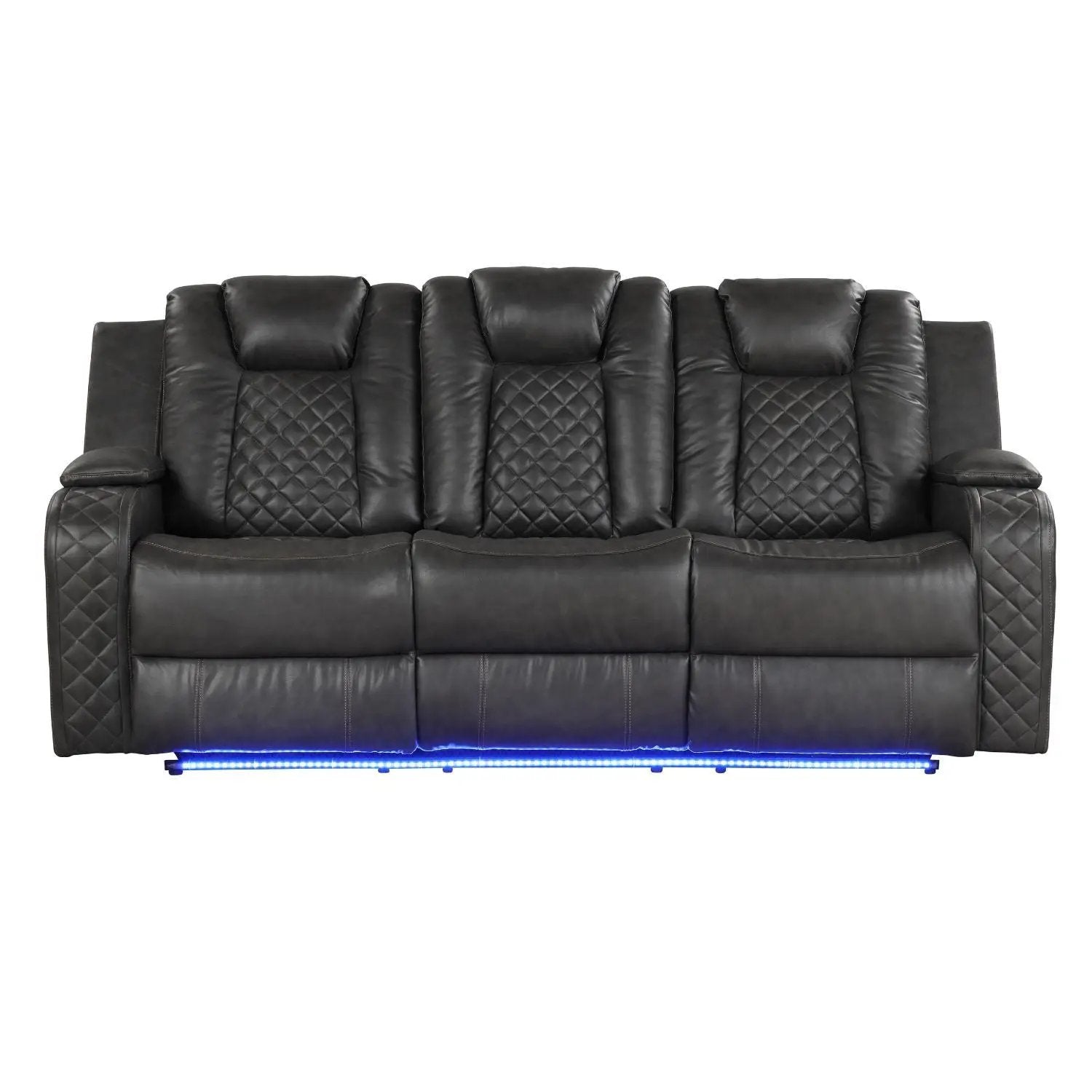 Benz - Power Reclining Sofa With LED Lighting by HouseOfZazla