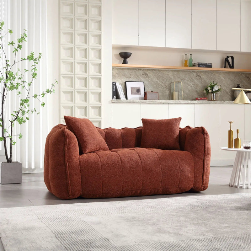 Cozy Beanbag Chair With High Resilience Foam Core For 2 by HouseOfZazla