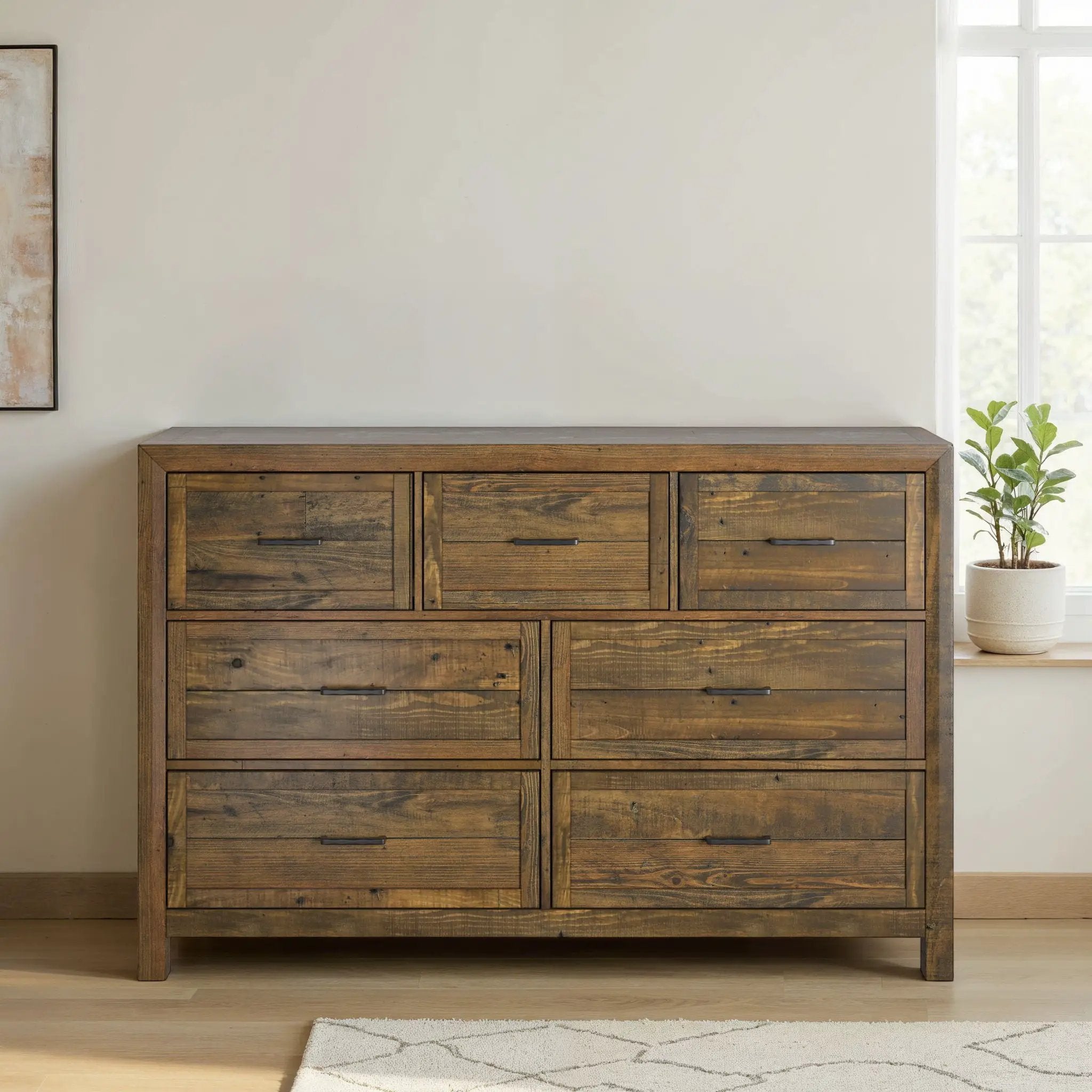 7 Drawer Dresser - Brown by HouseOfZazla