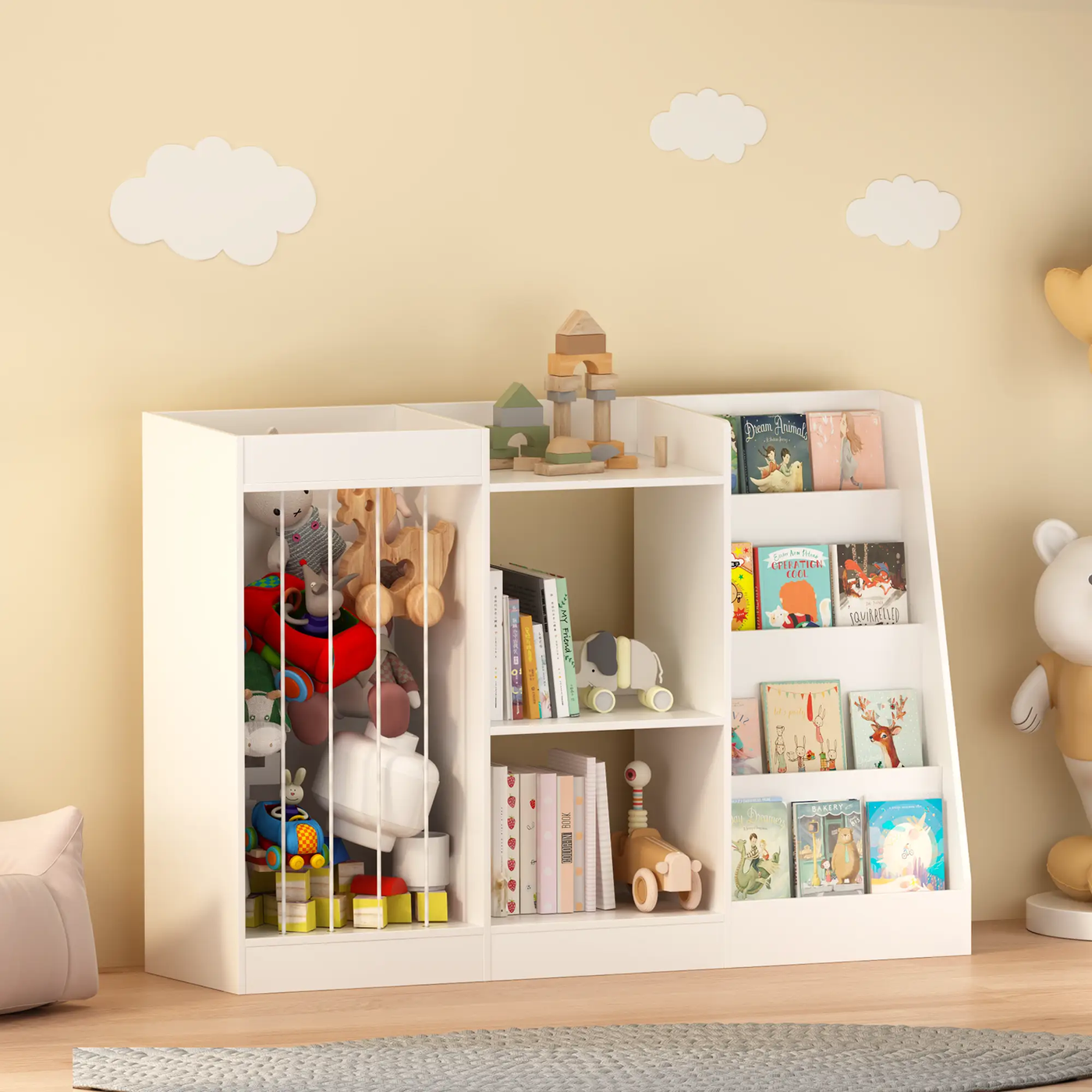 3-in-1 Kids Bookshelf and Toy Storage by HouseOfZazla