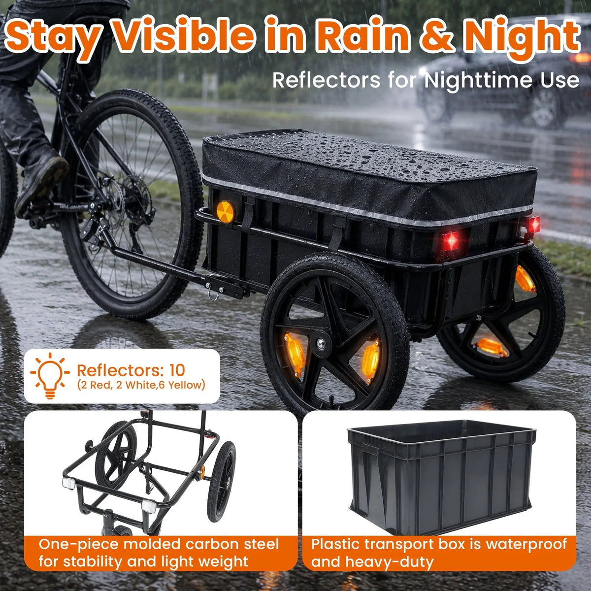 2-in-1 Bike Cargo Trailer Pushcart by HouseOfZazla
