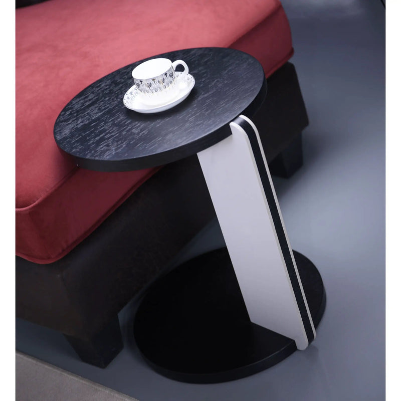 Round Coffee & End Table Set - Black by HouseOfZazla