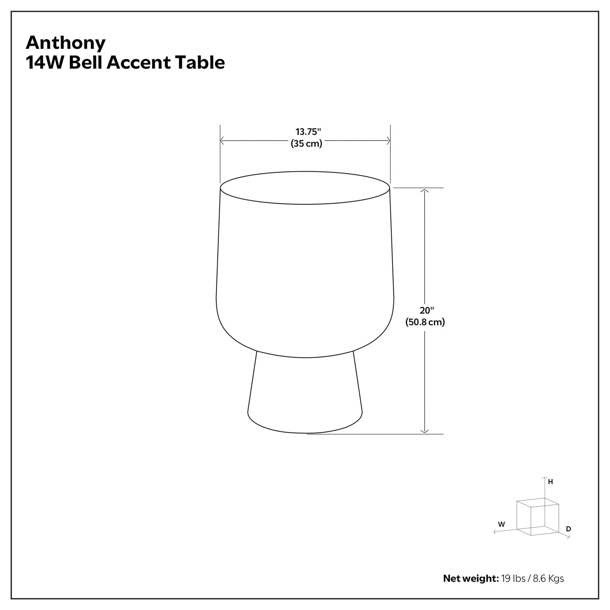 Anthony - Cast Aluminum Side Table - Bronze by Unique Piece Furniture