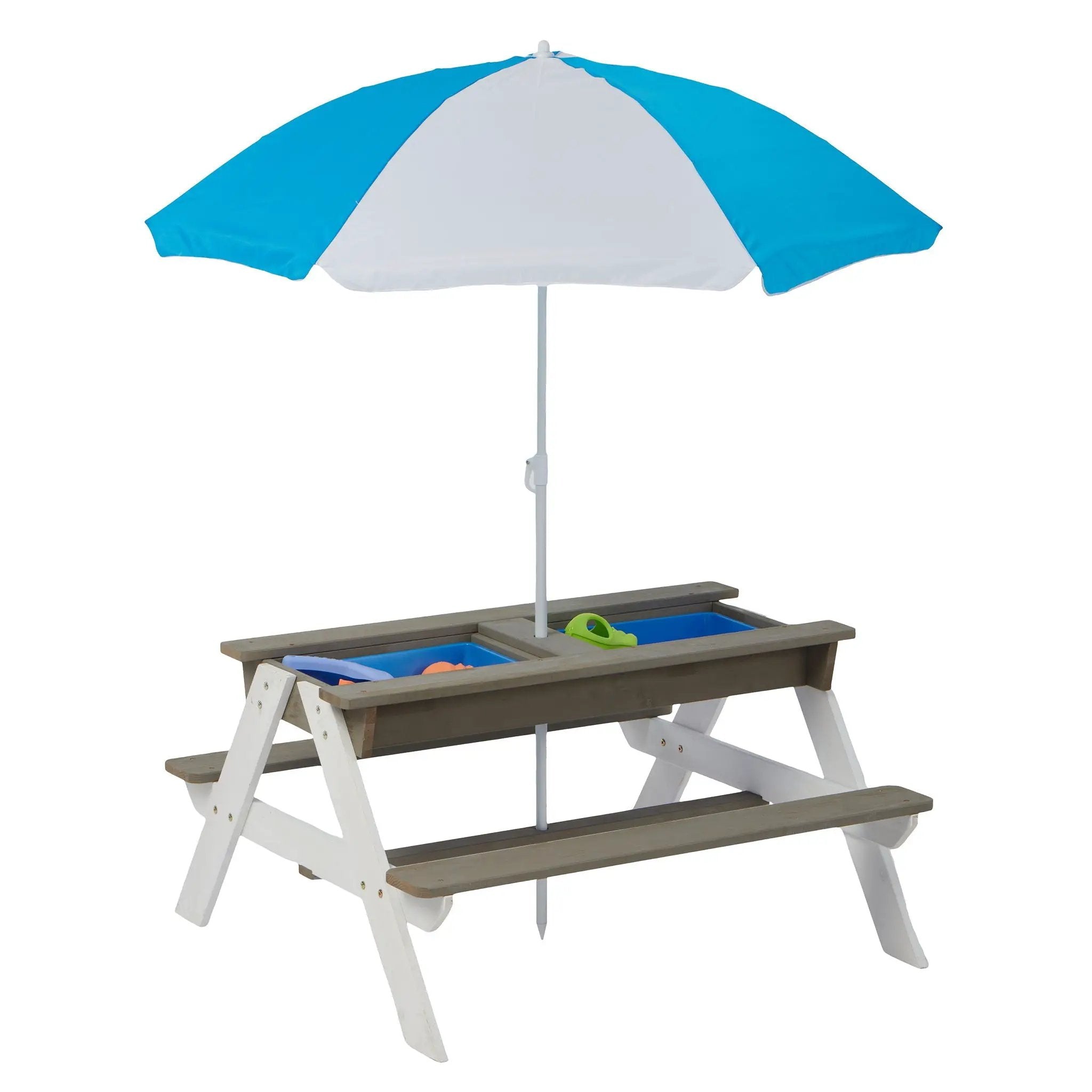 Kids Picnic Table With Sand and Water Table Conversion by HouseOfZazla