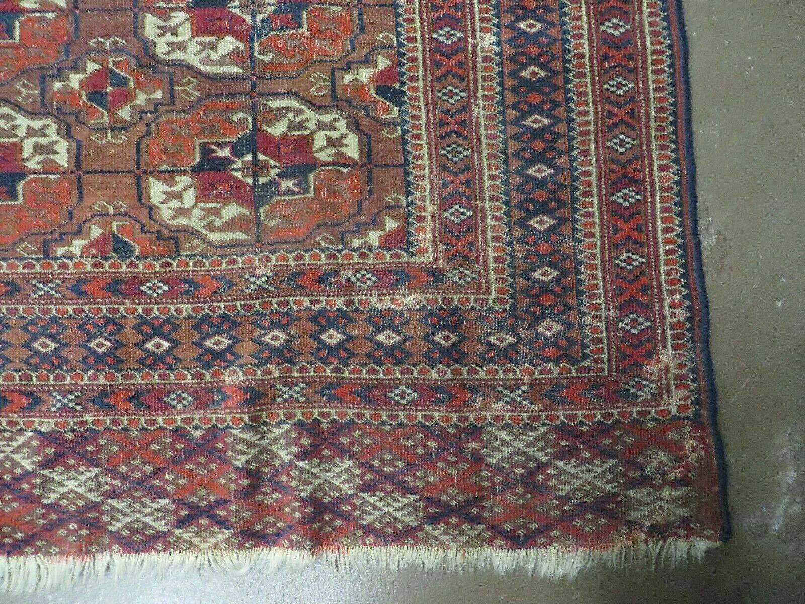 6' X 10' Antique Handmade Bokhara Turkoman Yamud Wool Rug Carpet NICE # 61 by Jewel Rugs