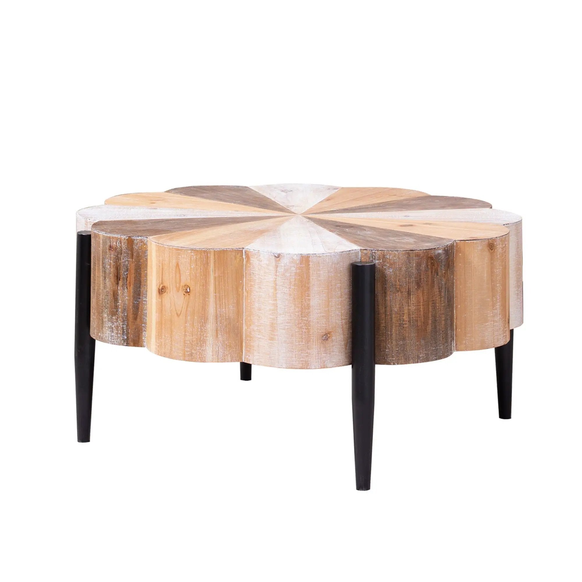 Flower Shaped Coffee Table For Living Room - Multicolor by Unique Piece Furniture