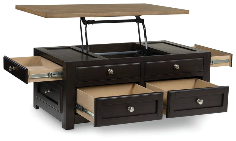 Drazmine - Lift Top Cocktail Table - Brown by Unique Piece Furniture