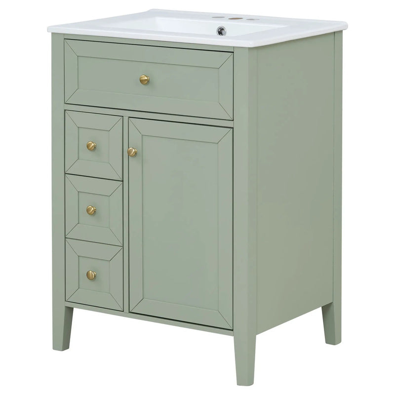 Bathroom Vanity With Sink, Soft Closing Cabinet by HouseOfZazla