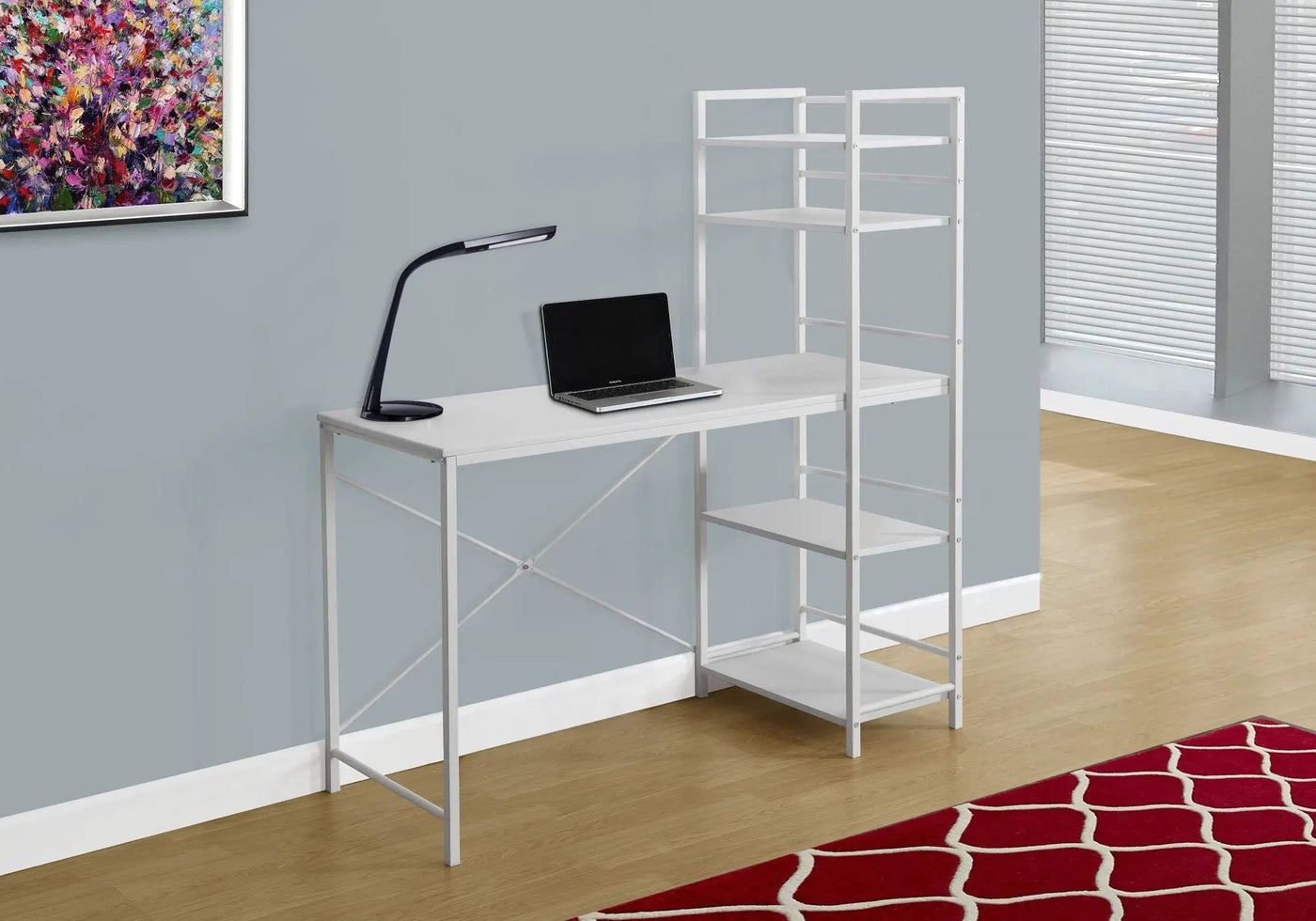 Computer Desk For Home Office, Laptop Storage Shelves by Unique Piece Furniture