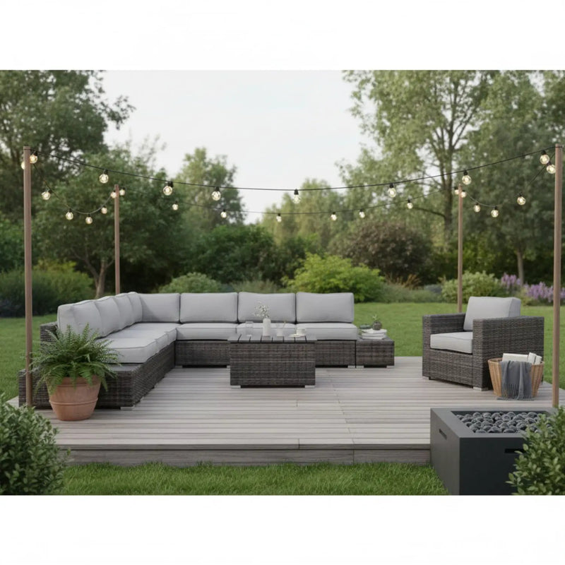 Stylish Entertainment Sectional Set, Outdoor Living by Unique Piece Furniture