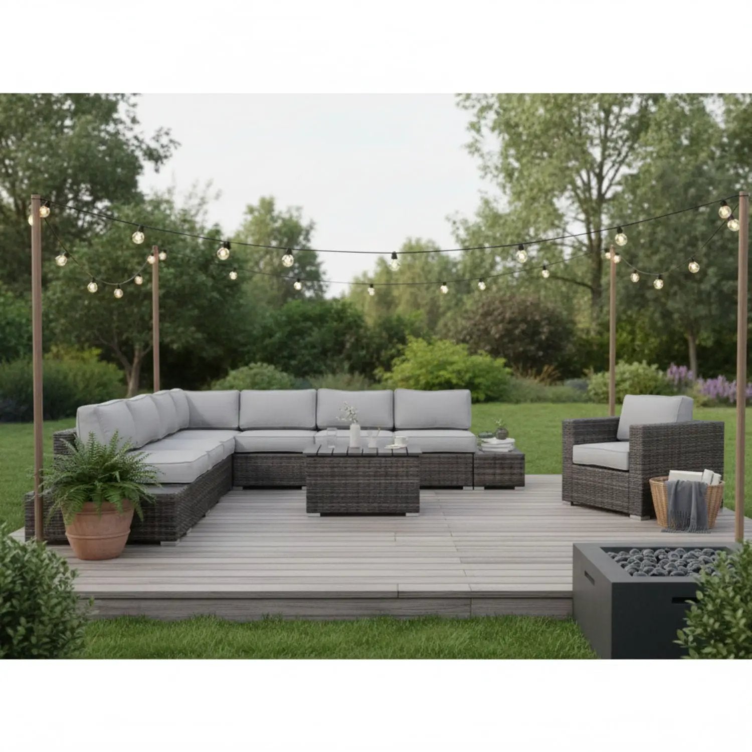Stylish Entertainment Sectional Set, Outdoor Living by HouseOfZazla