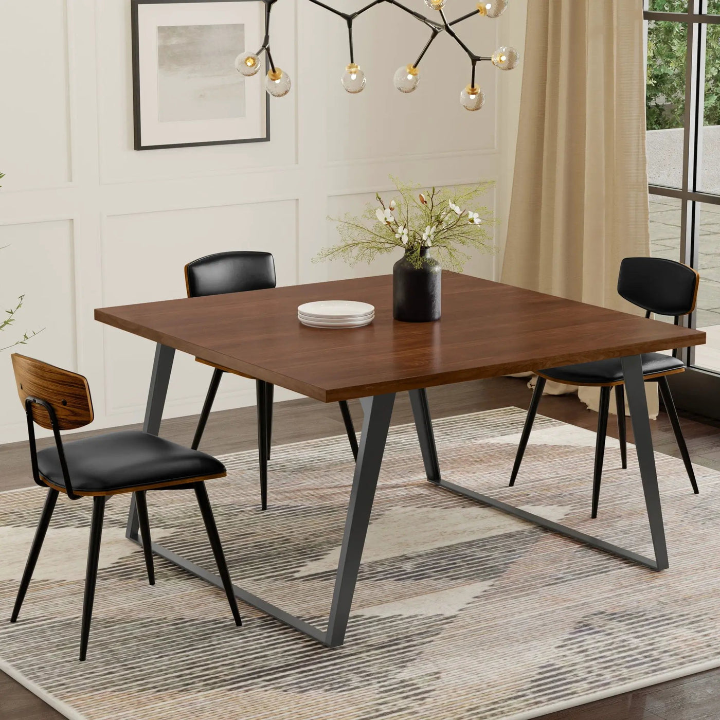 Lowry - Handcrafted Square Dining Table by HouseOfZazla
