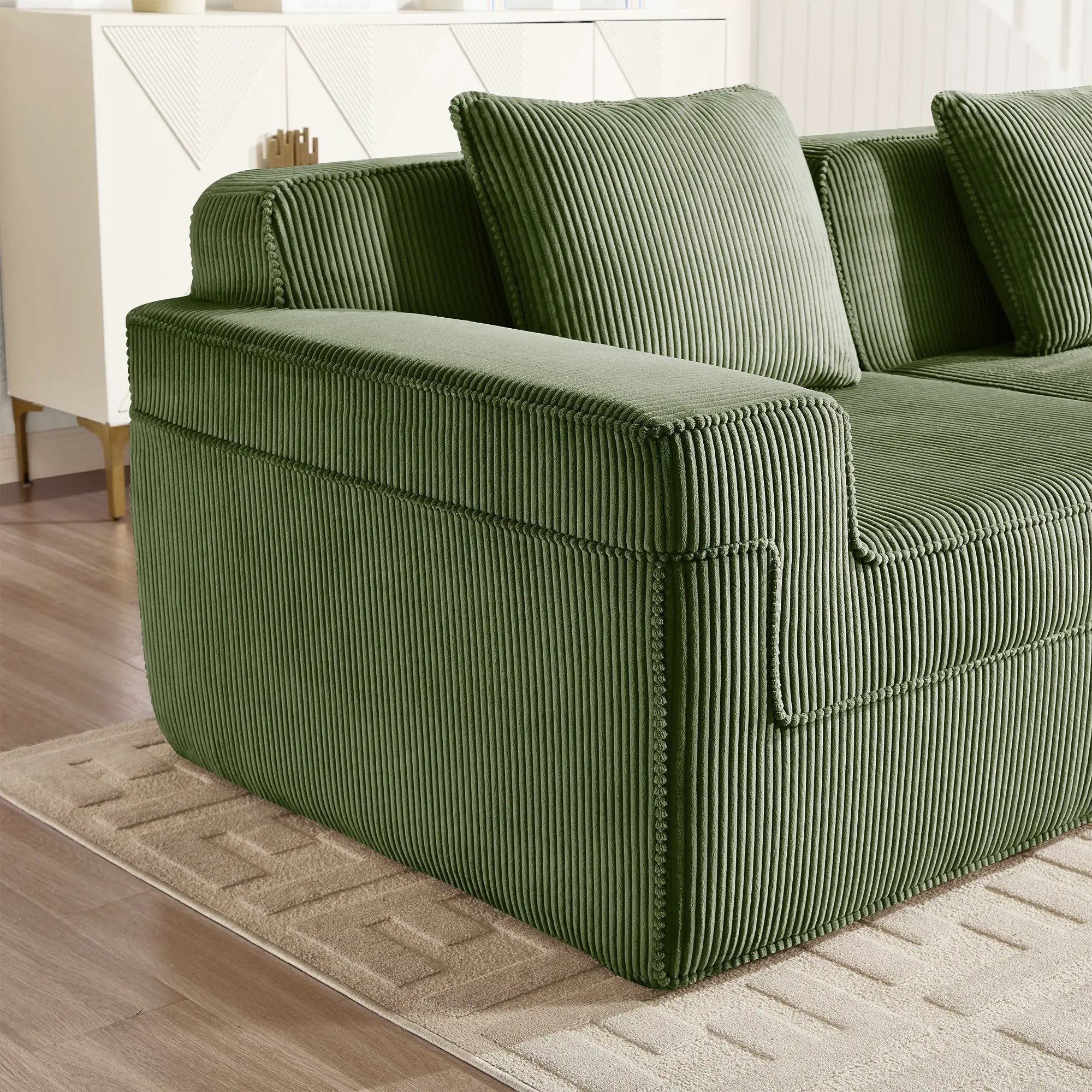 Ottoman Corduroy - Green by HouseOfZazla