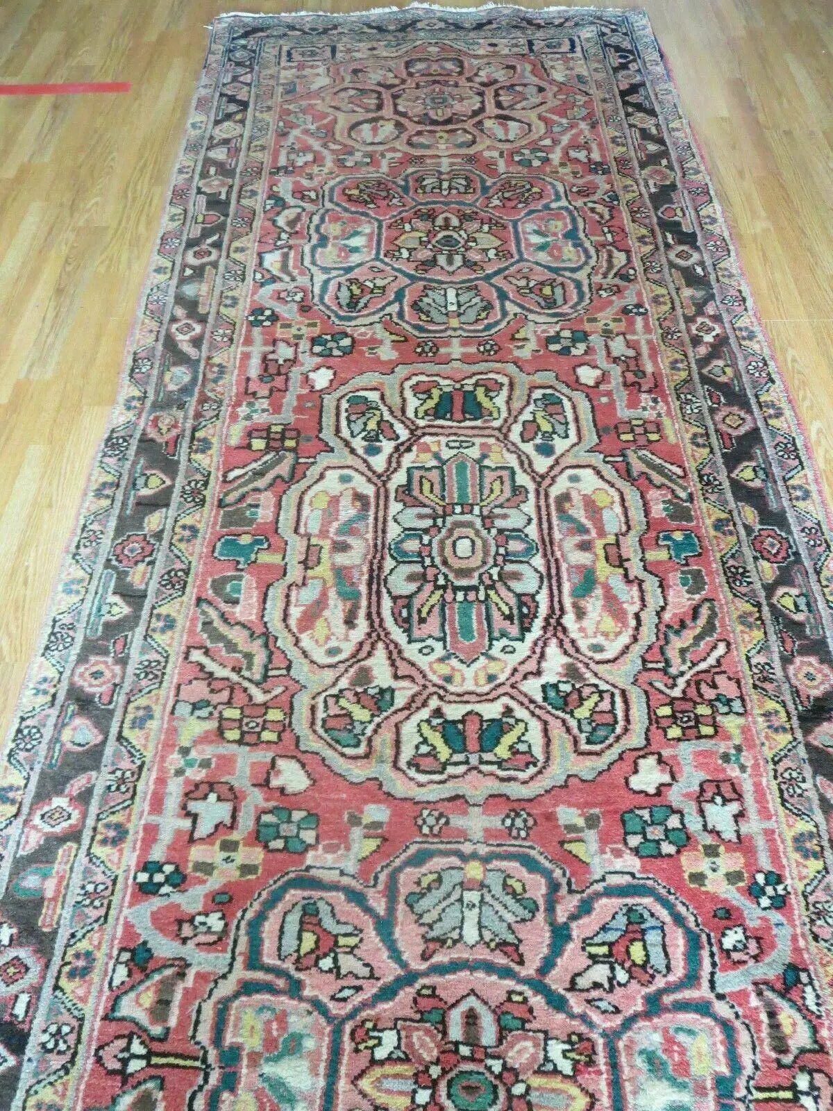 3' 9" X 10' 6" Semi Antique Handmade Turkish Wool Runner Rug by Jewel Rugs