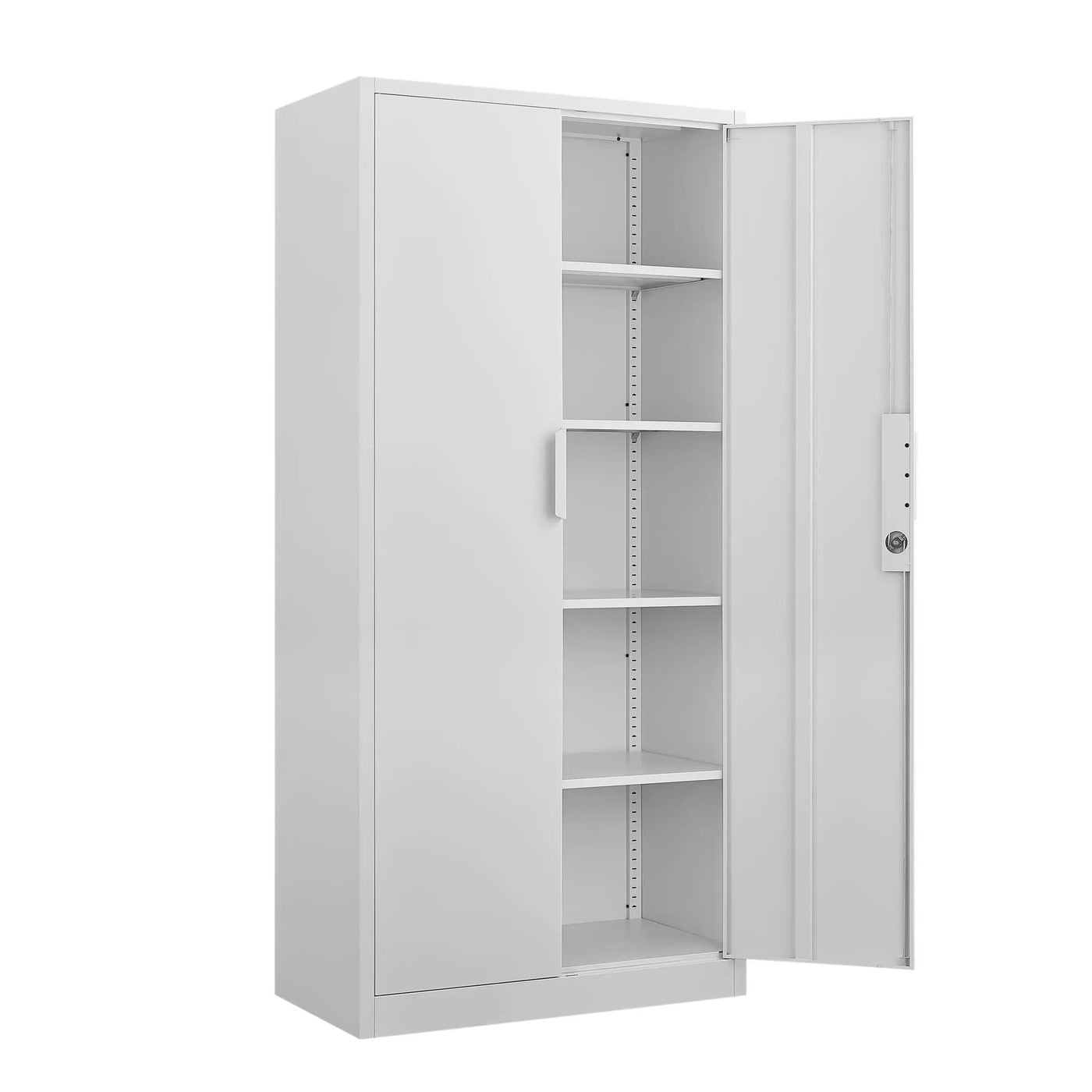 2 Door File Cabinet With Lock, 4 Adjustable Shelves, Heavy-Duty by Unique Piece Furniture