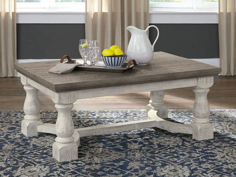 Havalance - Rectangular Cocktail Table - Gray / White by Unique Piece Furniture
