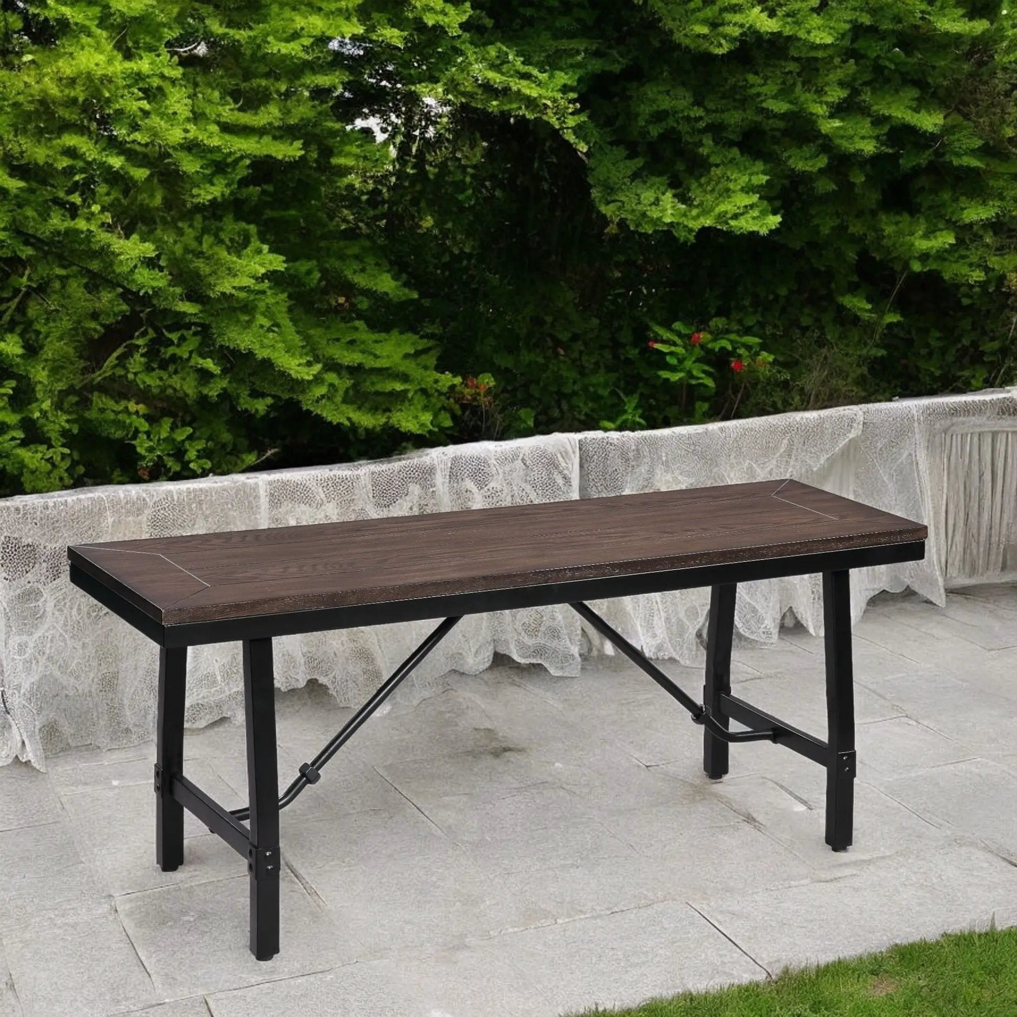 Mariatu - Bench - Oak / Black by Unique Piece Furniture