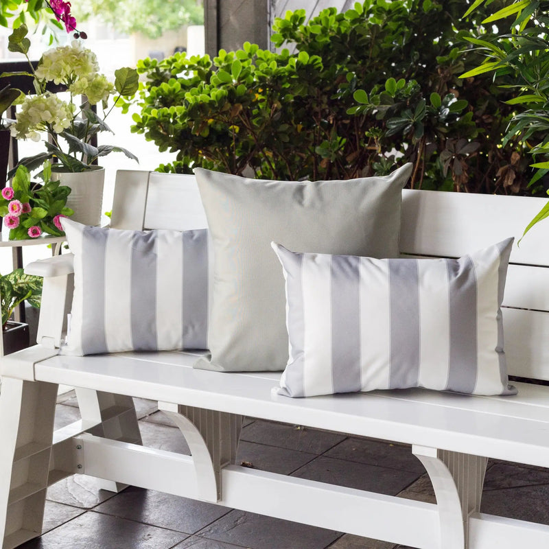 Horizon Stripe Pillow 14" x 20" - Outdoor & Indoor Set of 2 by HouseOfZazla