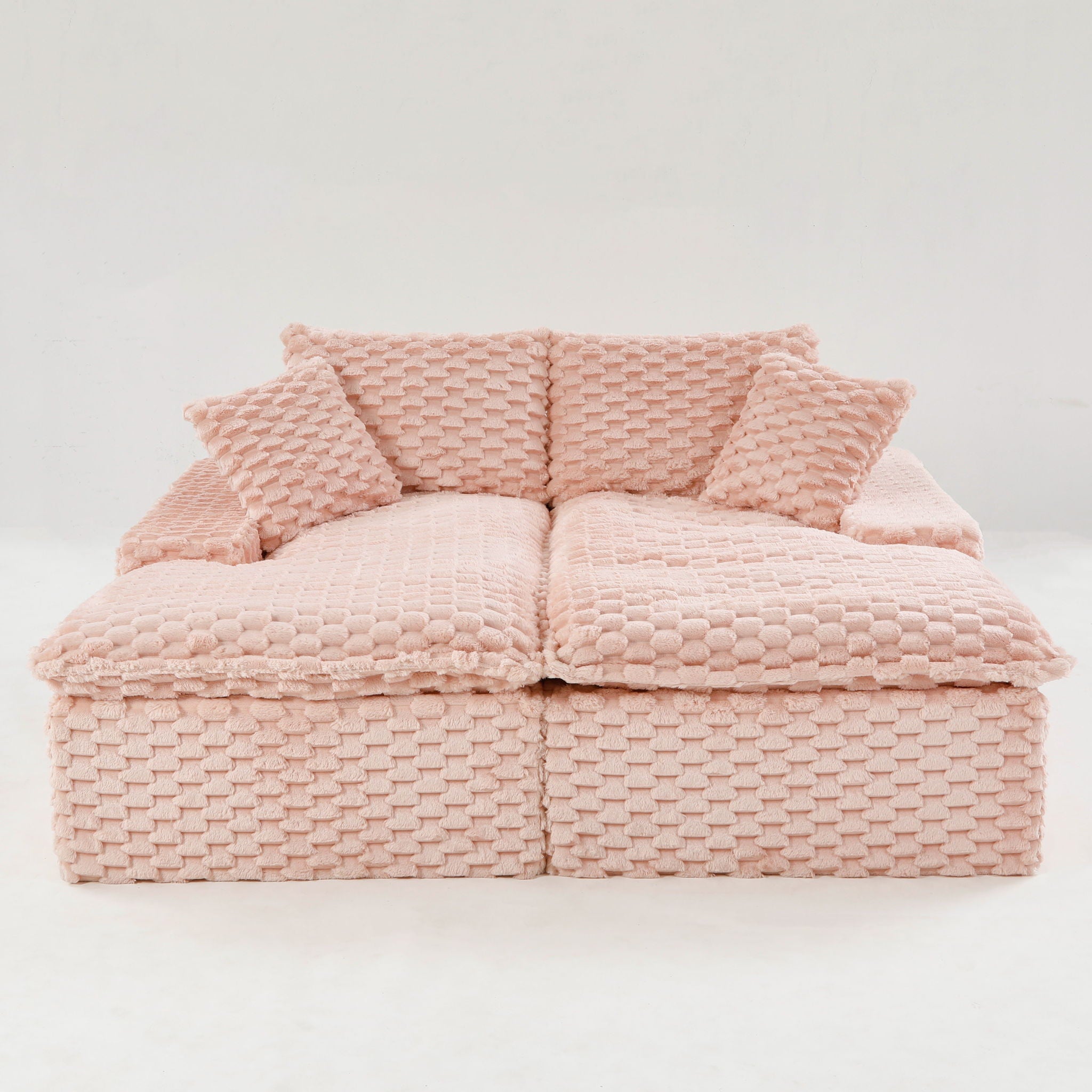 Double Chaise Lounge With Full Compressed Sponge by HouseOfZazla