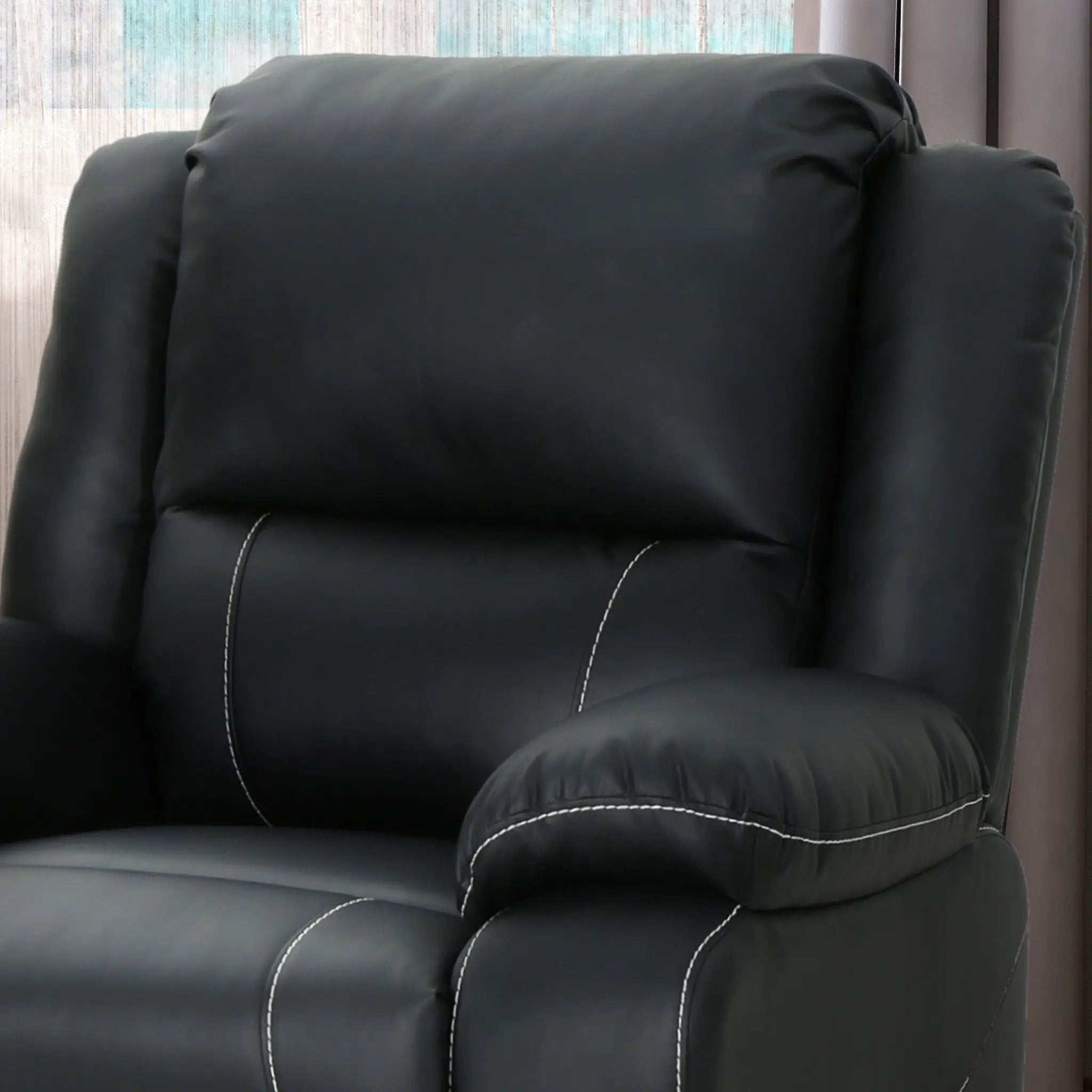 Stylish Wide Manual Swivel Standard Recliner by Unique Piece Furniture
